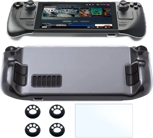 Vista 8 de Accesorios para cubierta de vapor, funda rígida transparente para cubierta de vapor, protector de pantalla de cubierta de vapor, vidrio templado
