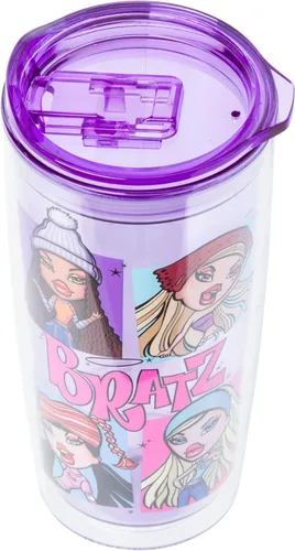 Vista 3 de Silver Buffalo Bratz Cloe, vaso con tapa de cierre deslizante, 20 onzas