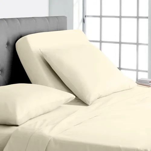 Vista 9 de Online Bedding Linen Flex Top - Cama tamaño Queen, 800 hilos, algodón egipcio de 18 pulgadas, sábanas divididas de bolsillo profundo para dormir