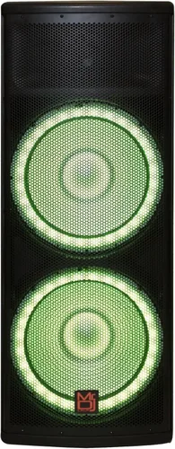 Vista 4 de MR DJ PRO215LED Profesional Dual 2x15 5500W PA DJ Altavoz alimentado por Bluetooth