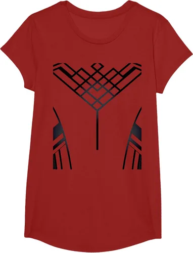 Vista 3 de Marvel Shang-Chi and The Legend of the Ten Rings - Camiseta para disfraz, Rojo, S Arándano