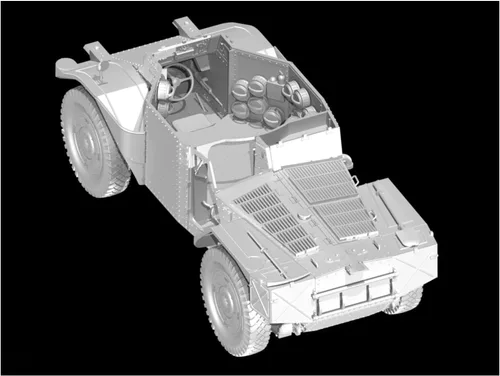 Vista 14 de ICM Modelos Panhard 178 AMD-35 WWII Kit de modelos blindados franceses