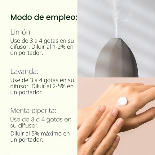 Vista 8 de Plant Therapy Set de los 3 mejores aceites esenciales orgánicos individuales 10 mL (1/3 oz) Limón, Lavanda y Menta 100% aceites esenciales puros