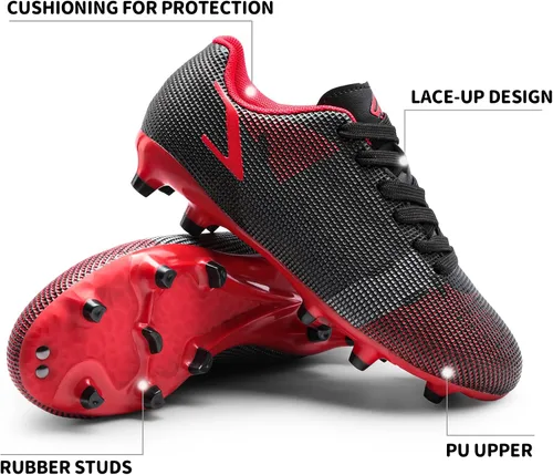 Vista 5 de DREAM PAIRS Zapatos de fútbol para niños y niñas, zapatos de fútbol para niños pequeñosniños grandes