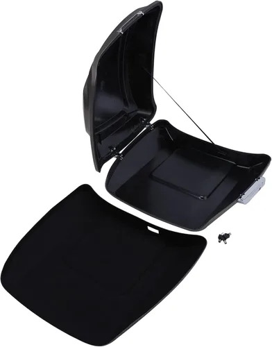 Vista 8 de TCT-MOTORPARTS Paquete de maquinilla de afeitar tronco con pestillo apto para Harley TourPak Road King Road Glide 14 y posteriores color #2