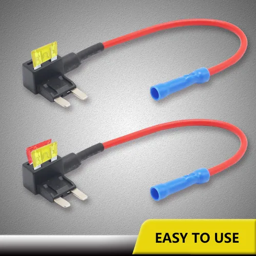 Vista 2 de Recoil FT2-10 Paquete de 10 adaptadores de fusible para automóvil de 12 V, adaptador de fusible mini ATS con 10 fusibles de 10 A, 20 A