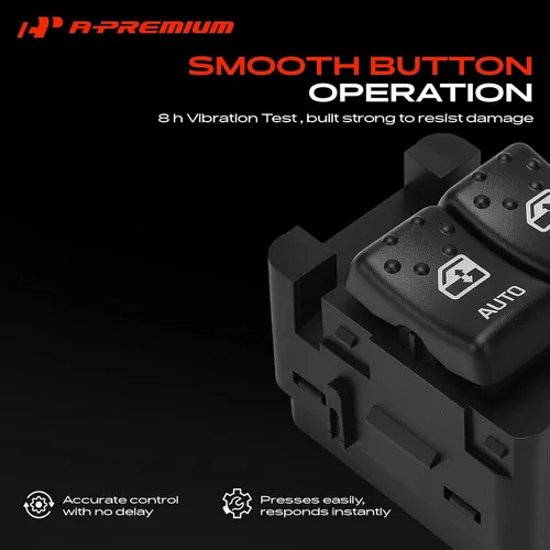 Vista 5 de A-Premium Interruptor de elevalunas eléctrico delantero izquierdo del lado del conductor