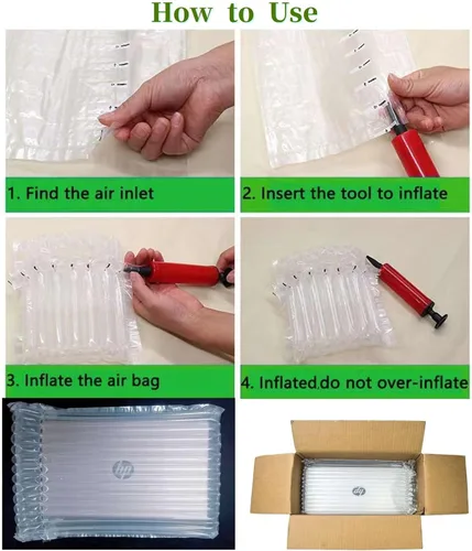 Vista 8 de Caja de envío para portátil de 13-16 "con 3 bolsas de aire inflables