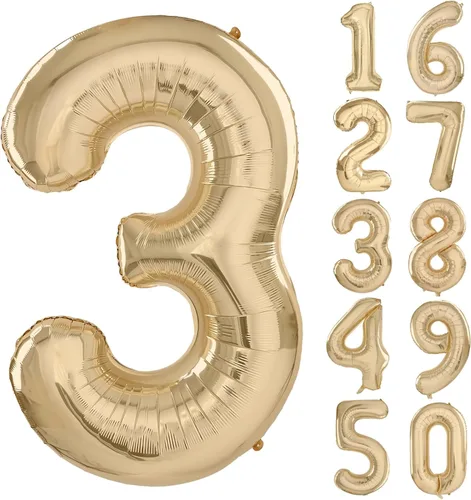 Vista 332 de Globos gigantes de helio de aluminio de 40 pulgadas, color negro, globos digitales grandes del número 0 para decoración de fiesta de cumpleaños