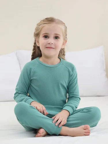 Vista 6 de GUISBY Conjunto de pijama para niños y niñas, sudadera de ajuste cómodo para uso diario de 2 piezas