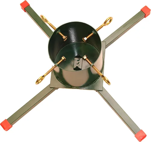 Vista 2 de Goliath Soporte de acero soldado para árbol de Navidad para árboles vivos de 5 a 12 pies