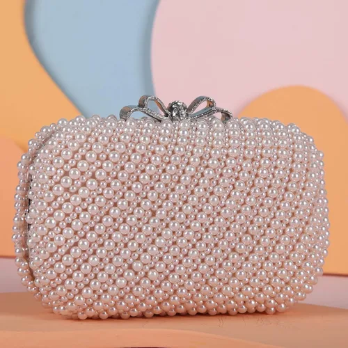 Vista 4 de Fawziya - Bolso de noche para mujer diseño de lazo