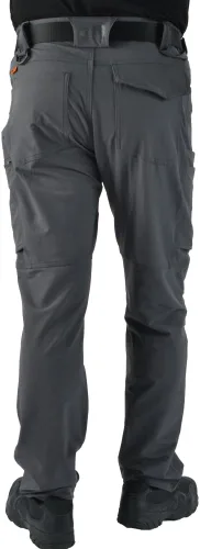 Vista 2 de Pantalones cargo elásticos en 4 direcciones para hombre para todas las estaciones con múltiples bolsillos