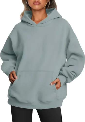 Vista 215 de Trendy Queen - Sudaderas extragrandes con capucha para mujer, suéteres de manga larga, sin botones, de vellón, de otoño, ropa de invierno