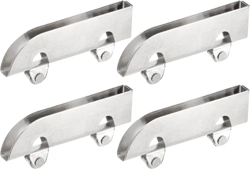 Vista 8 de uxcell Conjunto de rodillos para puerta corredera, ruedas de puerta corrediza de patio con rodamientos de bolas, paquete de 8