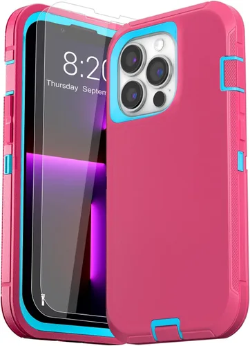 Vista 9 de Funda para iPhone 13 (6.1 pulgadas), con 2 protectores de pantalla de vidrio templado