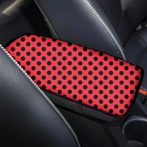 Vista 17 de Accesorios interiores de lunares Funda protectora universal para reposabrazos de consola central Protector de vehículo suave y cómodo