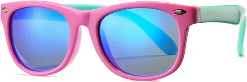 Vista 60 de Lentes de sol polarizados de goma elastómero termoplástico (TPEE) flexible, para niñas y niños de 3 a 9 años