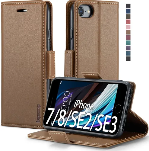 Vista 33 de japezop Funda tipo cartera compatible con iPhone Xs/iPhone X con tarjetero y bloqueo RFID, funda de cuero suave con soporte magnético y funda Negro