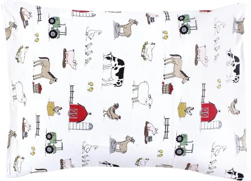 Vista 43 de Hudson Baby Funda de almohada unisex de algodón para bebé, Animal Adventure, talla única