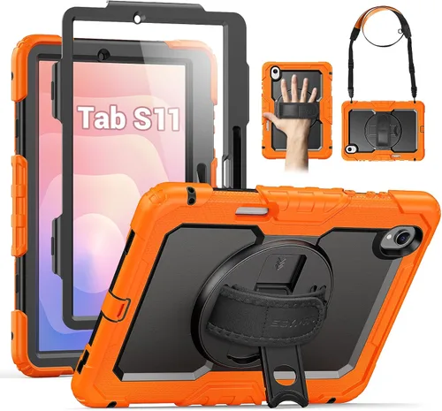 Vista 18 de SEYMAC - Funda protectora resistente a prueba de golpes para Samsung Galaxy Tab S6 Lite de 10.4 pulgadas 2024/2022/2020 (SM-P620/P610/P615), Negro