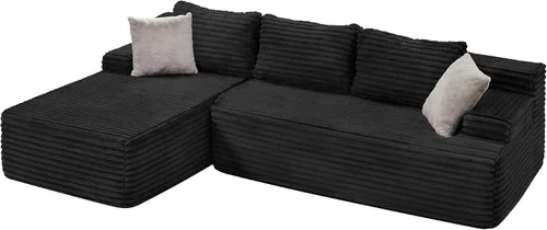 Vista 8 de Hobestluk Sofá Seccional Modular, Sofás Sin Estructura Rígida de 96" para Sala de Estar, Sofá Seccional de Espuma Viscoelástica con Chaise