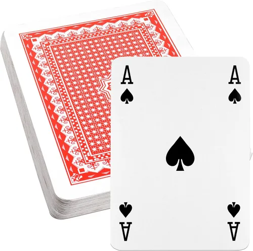 Vista 8 de GSE Games & Sports Expert Naipes jumbo, cartas grandes de gran tamaño, póker enorme para adultos, personas mayores, decoraciones de fiesta de casino