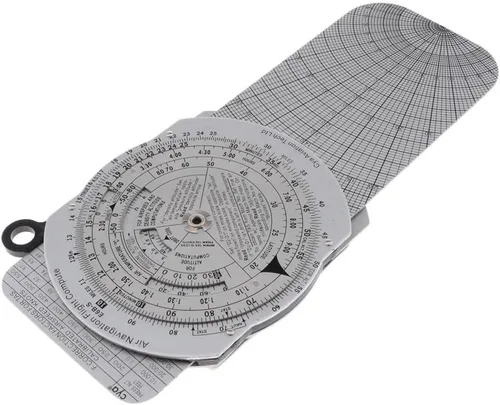 Vista 5 de Calculadora de computadora E6-B Regla deslizante para resolver la velocidad del tiempo