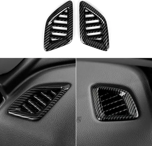 Vista 18 de Calcomanías de ventilación de salida de CA para Honda Accord 2018-2022, accesorios de 10ª generación, calcomanías de fibra de carbono ABS