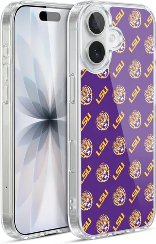 Vista 52 de Head Case Designs Funda de gel suave con licencia oficial de la Universidad Estatal de Louisiana LSU Camou compatible con Apple iPhone 7 Plus/iPhone