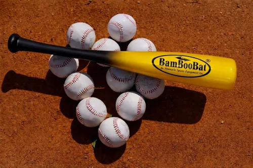 Vista 3 de BamBooBat de PINNACLE SPORTS EQUIPMENT INC. - Bate de béisbol y sóftbol de madera de una mano para adultos - 45,7 cm o 53,3 cm