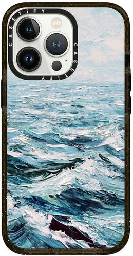 Vista 10 de CASETiFY Impact - Funda para iPhone 13 [protección contra caídas de 6.6 pies/compatible con Magsafe] Black Kingsnake, color negro transparente