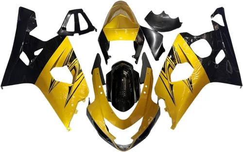 Vista 17 de Kit de carenado para Suzuki GSXR600 GSXR750 K4 2004 2005, carenados de inyección de plástico ABS, kit de carrocería BodyKit-Negro Strong & Durable