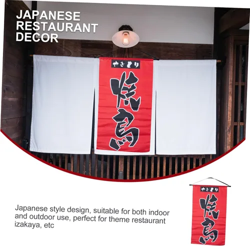 Vista 8 de Bandera japonesa para exteriores, decorativa, colgante, bandera para Izakaya y restaurante japonés