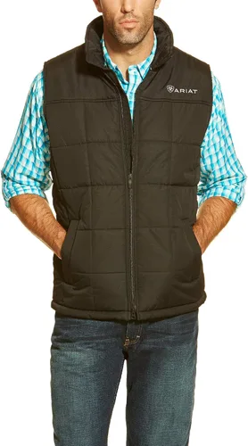 Vista 2 de Ariat Chaleco Crius para hombre, Negro