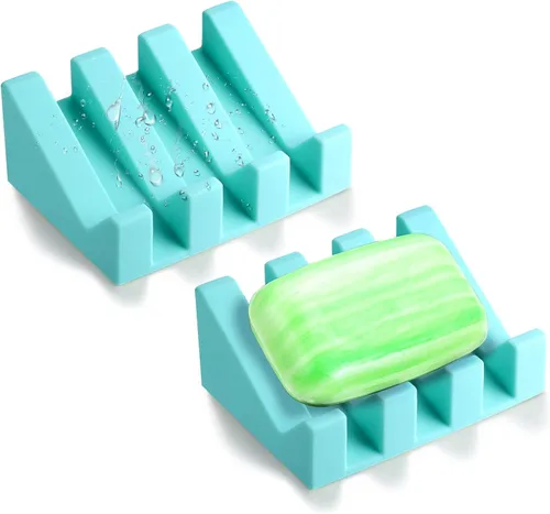 Vista 15 de Jabonera, Soporte para Pastilla de Jabón para Ducha para Baño, Cocina, Bañera, Fácil de Limpiar, Mantiene el Jabón Seco, Prolonga la Vida del Jabón