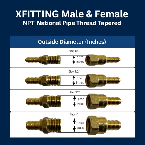 Vista 8 de Adaptador NPT macho de 1" Pex x 1", latón (1)