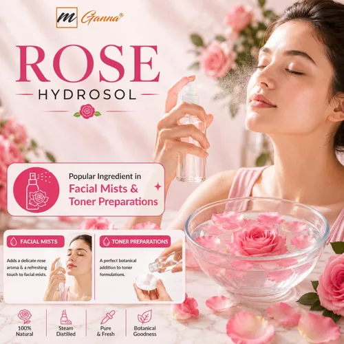 Vista 4 de Pure Rose Hydrosol 4 fl oz / 4.0 fl oz esencia floral natural para la belleza