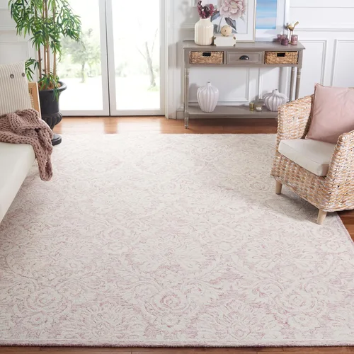 Vista 36 de SAFAVIEH Blossom Collection - Alfombra decorativa, 2 x 3 pies, azul y marfil, lana hecha a mano, ideal para zonas de alto tráfico en entrada, sala
