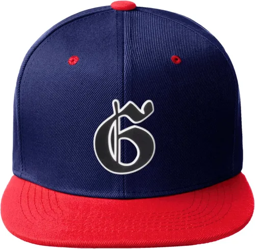 Vista 1195 de Daxton Gorra clásica con visera de billete plano con letras del alfabeto inglés antiguo de la A a la Z