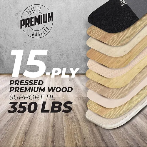 Vista 2 de Balance Board Trainer Wooden Set 3in1 - Black A. Gris/Negro