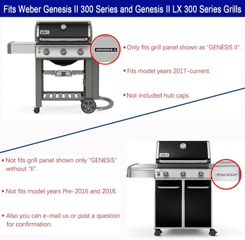 Vista 3 de Genesis II - Piezas de parrilla de recambio de deflector de calor para Weber Genesis II 300 Genesis II LX 300 Series Parrillas de gas, piezas