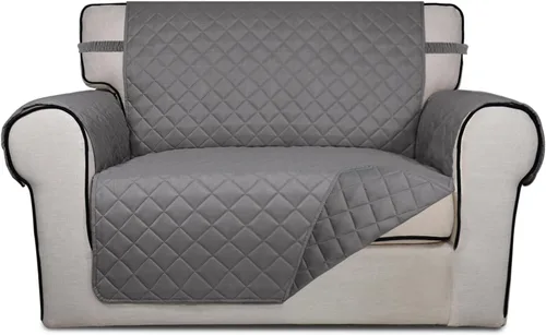 Vista 146 de PureFit - Funda de sofá acolchada reversible, protector de muebles impermeable, funda de sofá lavable con espuma antideslizante y correas elásticas