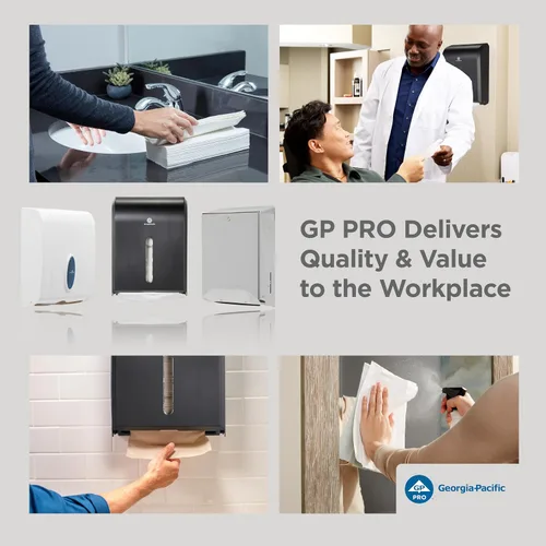 Vista 9 de GP Georgia-Pacific Professional Series Premium Toallas de Papel Multidobladas de 2 Capas por GP PRO, Blanco, 2344214, 150 Toallas Por Paquete, 16