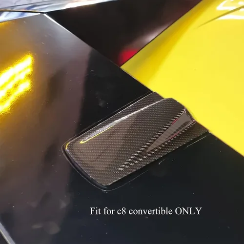 Vista 2 de Cubierta trasera para cámara Decklid de automóvil para C8 Corvette Z51 Z06 Z07 2020 2021 2022 2023 2024, solo para convertible, panel de cubierta