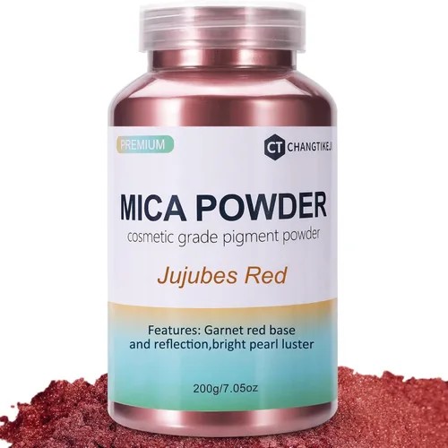 Vista 22 de CHANGTIKEJI Polvo de Mica, 24 Colores - 10g/Botella de Polvo de Pigmento Natural para Resina Epoxy, Fabricación de Jabón, Velas, Brillo de Labios