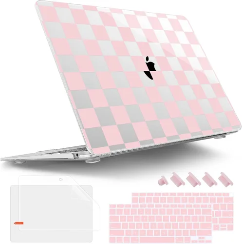 Vista 20 de Tuiklol Para MacBook Air de 13 pulgadas (versión 2021-2018) M1 A2337/A1932/A2179 con pantalla Retina Touch ID, carcasa rígida de plástico y cubierta