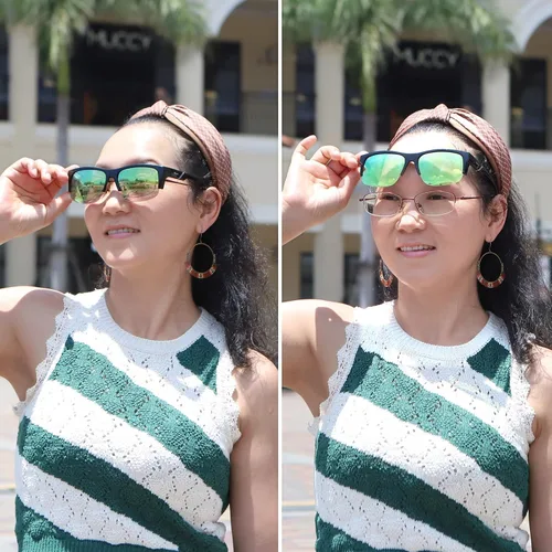 Vista 2 de yodo Gafas de sol ajustadas con lentes polarizadas para hombres y mujeres