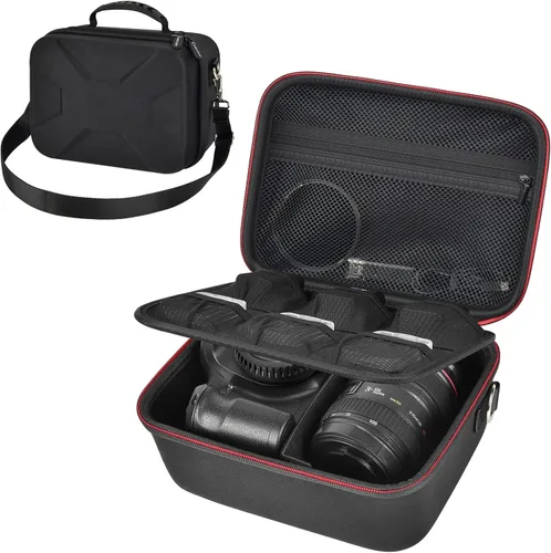 Vista 3 de Bolsa de cámara para fotografía con funda para cámara Canon Eos Rebel T7/R50/R100 Mark II/R50V/R10/R5/R6/R8 Mark IV/SL3 DSLR SLR
