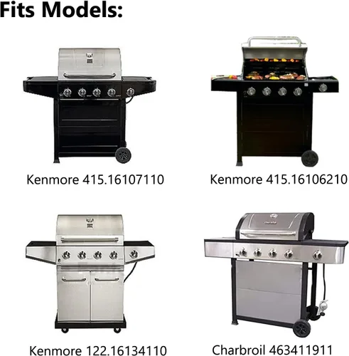 Vista 3 de KP758 Grill Flame Tamer para Kenmore 415.16107110, 415.16106210,122.16134110, Charbroil 463411911, Nexgrill 720-0719BL, 720-0773 Piezas de repuesto